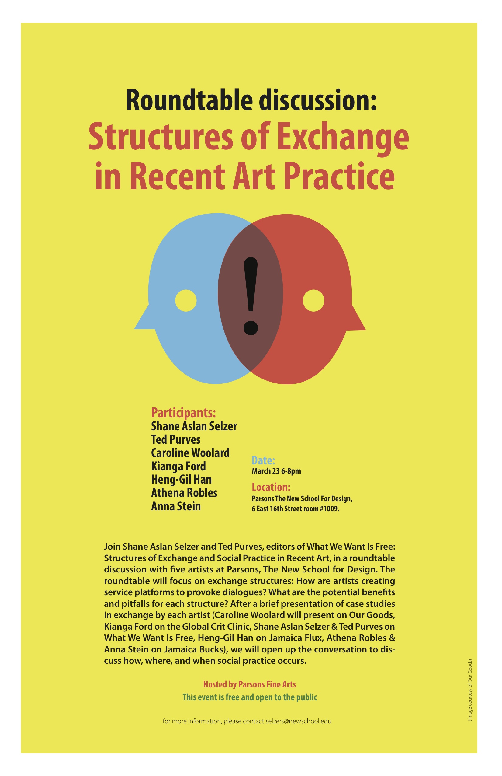 Fine Arts Hosts Roundtable Discussion: Structure of Exchange in Recent Art Practice