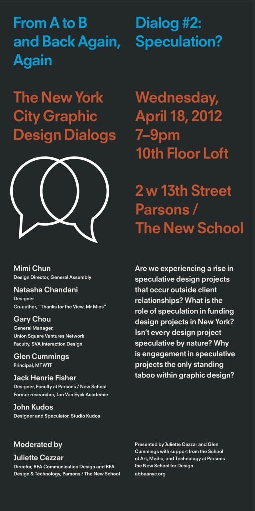 New York City Graphic Design Dialog #2: Speculation