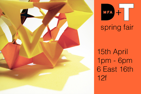 MFA DT Open Day/Spring Fair on April 15th