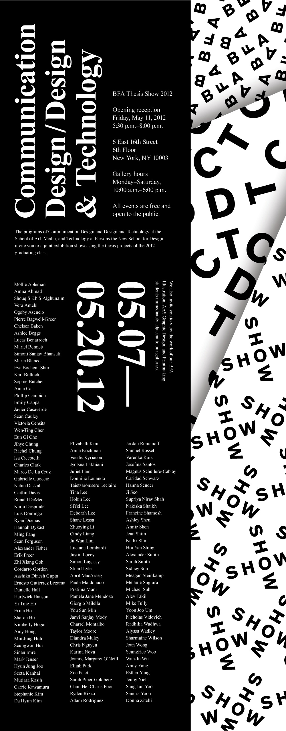 CD/DT Thesis Show 2012!
