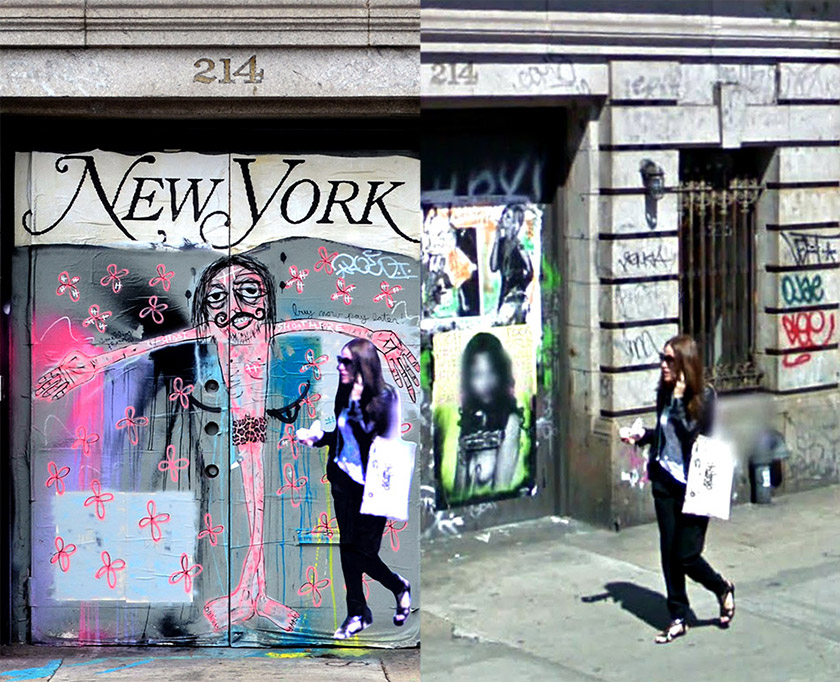 Image by Paolo Cirio, 214 Lafayette Street, New York - Link Street View from 2009 