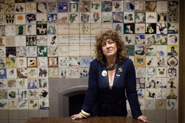 Photo of Anelle Miller, the director of the Society of Illustrators, by Agaton Strom for The New York Times. 