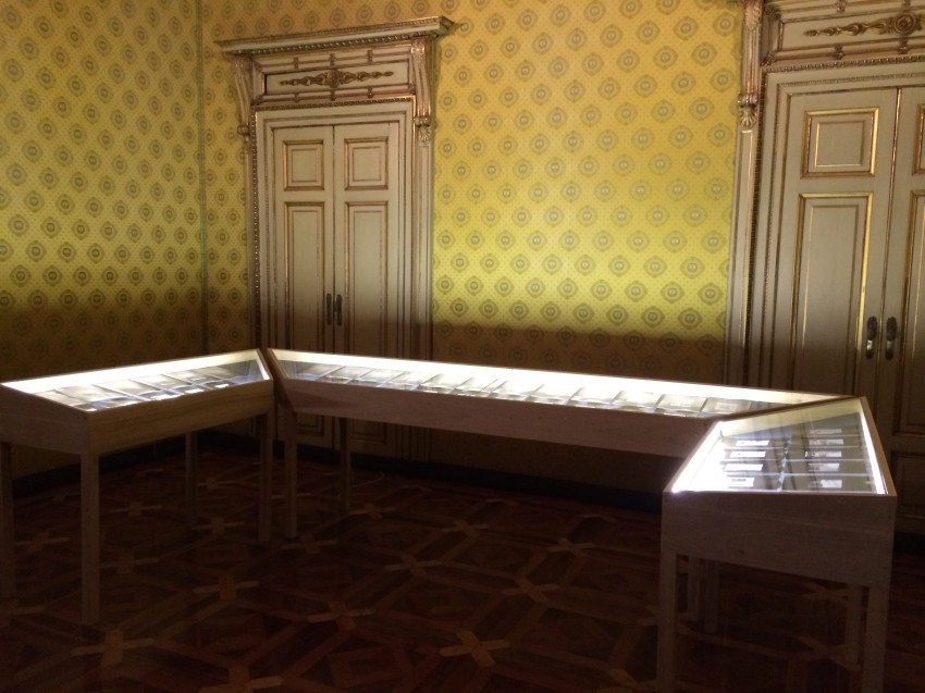 Installation image of "Repertory" at the Palazzo Cavour in Turin, Italy.