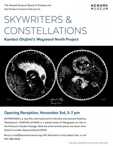 BFA Photography Alumni Kambui Olujimi Presents SKYWRITERS & CONSTELLATIONS at the Newark Museum