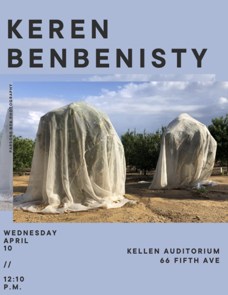Keren Benbenisty | Visiting Artist Talk | Apr. 10 12:15pm | Kellen Auditorium