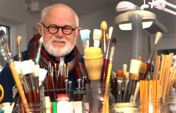 Parsons Faculty Pat Cummings talks with Tomie dePaola 10/27