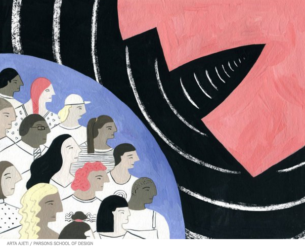 Illustration student Arta Ajeti has work in The New York Times