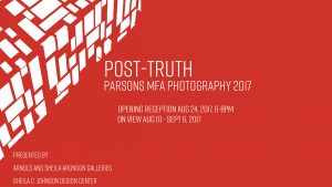 POST-TRUTH: Parsons MFA Photo Thesis Exhibition 2017