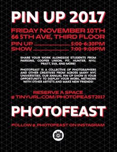 OPPORTUNITY: Have Your Work Displayed at the 2017 Photofeast!