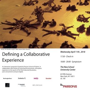 Defining a Collaborative Experience Lecture 4/11 6PM – 8PM
