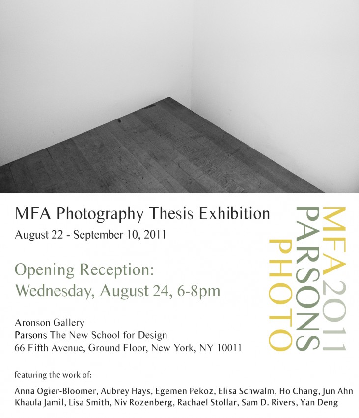 MFA Photography Thesis Exhibition