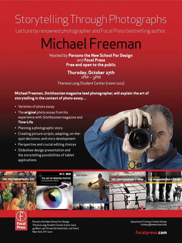 Storytelling through Photographs – Lecture by Michael Freeman
