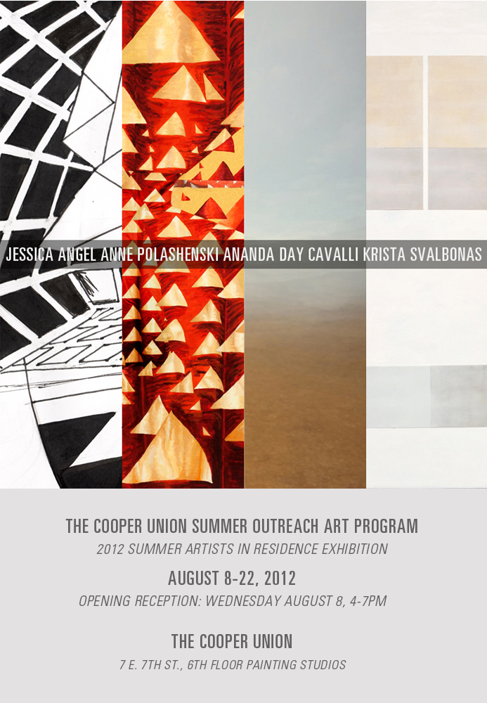 Ananda Day Cavalli in Cooper Union 2012 Summer Artists in Residence Exhibition