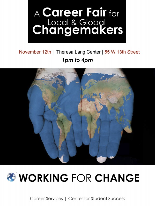Attend the Career Fair for Local and Global Changemakers!