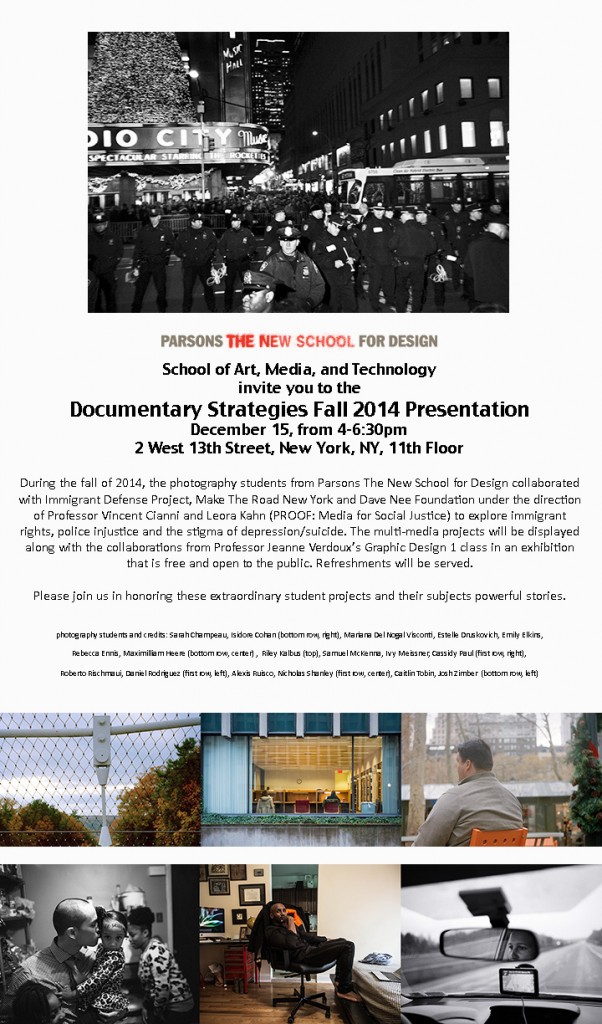 Documentaries Strategies Presentation | Dec. 15 | 4-6:30pm