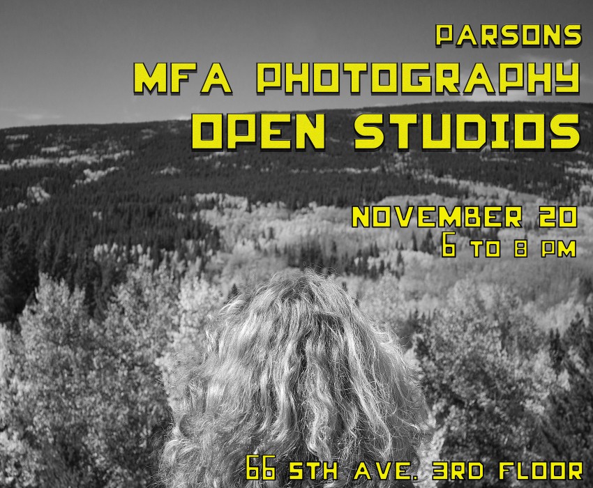MFA Photography Open Studios: Nov. 20, 6PM