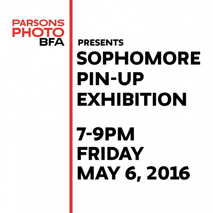 BFA Photography Sophomore Pin-Up Exhibition